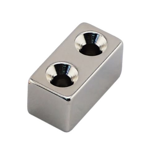 0.0066 Neodymium Countersunk Block Magnet