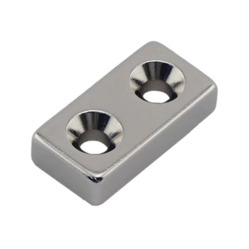0.168 Neodymium Countersunk Block Magnet