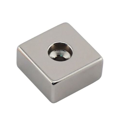0.191 Neodymium Counterbore Block Magnet
