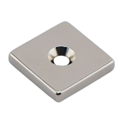 0.210 Neodymium Countersunk Block Magnet